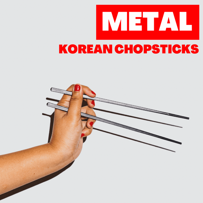 Metal Korean Chopsticks x10 Sets - The Koreander NZ